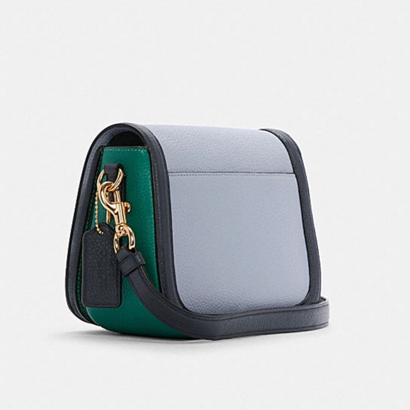 Coach Saddle In Colorblock With Horse And Carriage - Picture 2 of 6